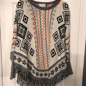 Poncho long sleeve